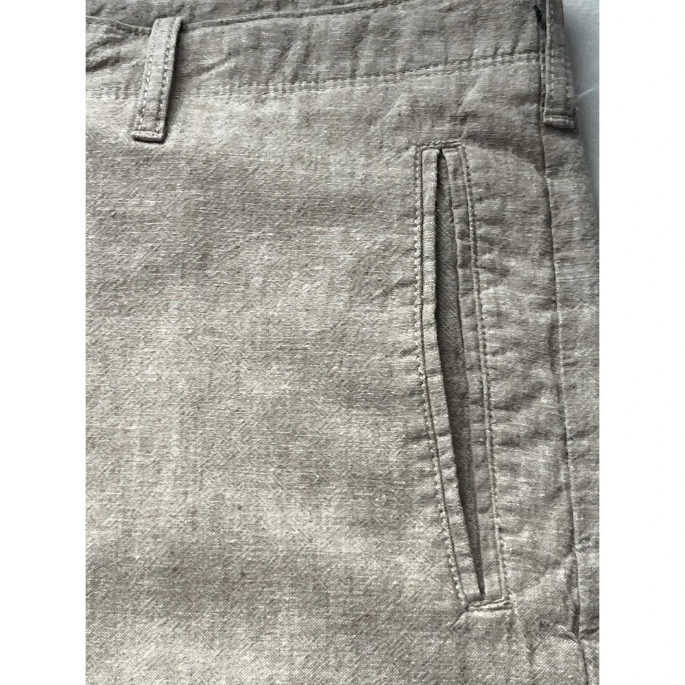 Perry Ellis Women's Linen Cotton Draw String Dress Pants Size 36/32
